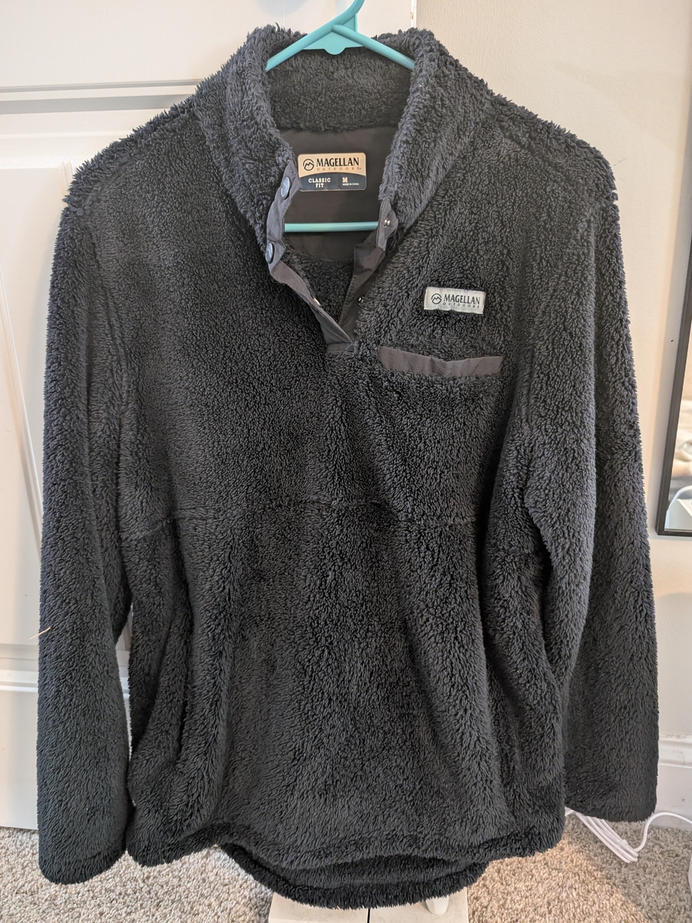 Magellan Outdoors Men's Plush Zip-Up Jacket - Charcoal Gray